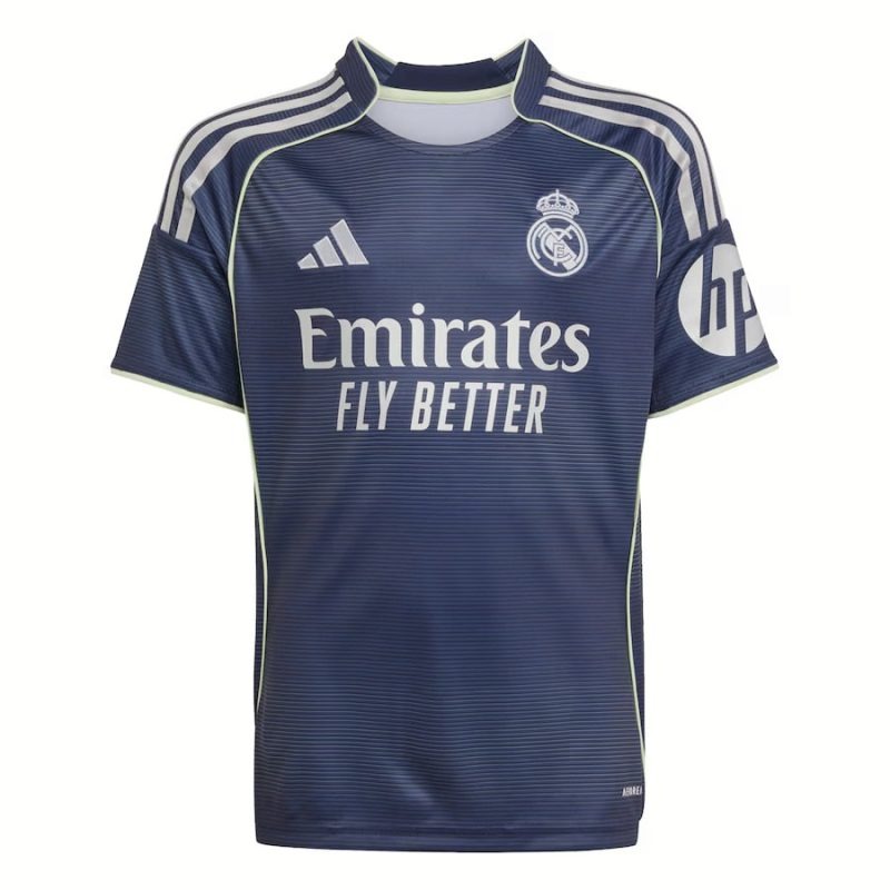 Real Madrid CF 2025/26 Kids' Away Jersey - Blue