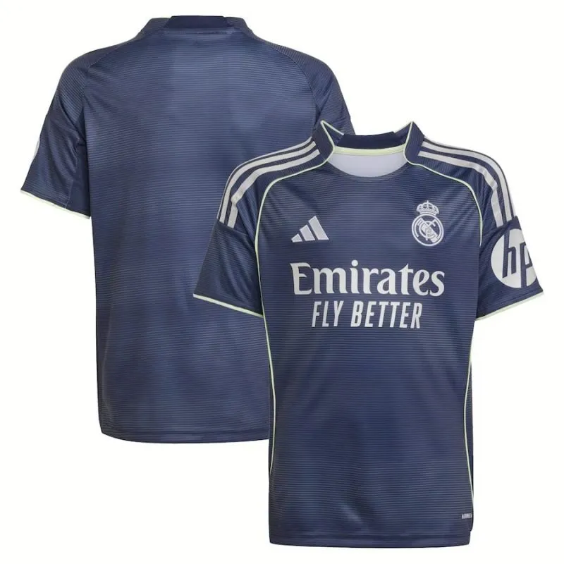 Real Madrid CF 2025/26 Kids' Away Jersey - Blue
