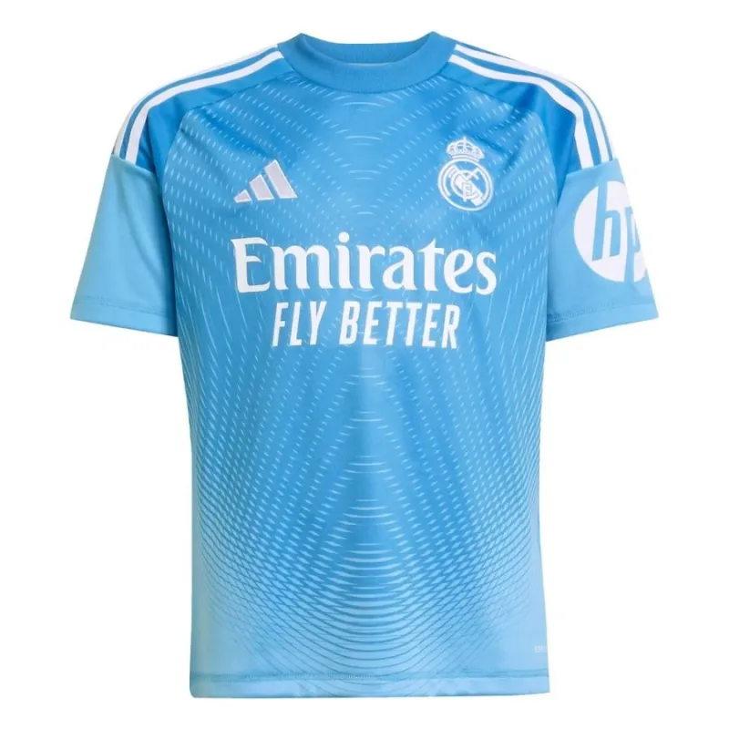 Real Madrid CF 2025/26 Home Kids' Goalkeeper Jersey - Blue