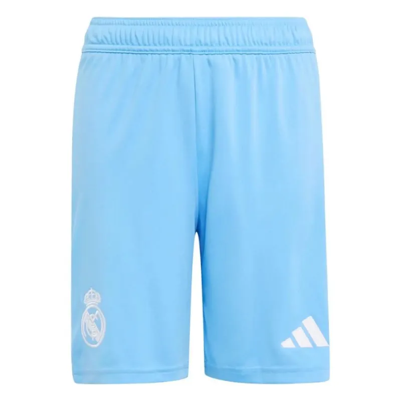 Maglia + Short bambino portiere di casa della Real Madrid CF 2025/26 - Blu