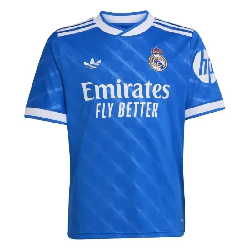 Real Madrid 2025/26 Drittes Kinder-Kit – Blau