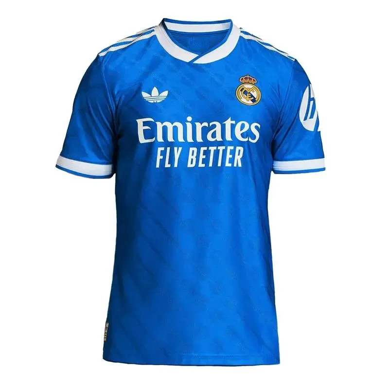 Real Madrid MBAPPÉ 2025/26 Third Kids’ Kit - Blue