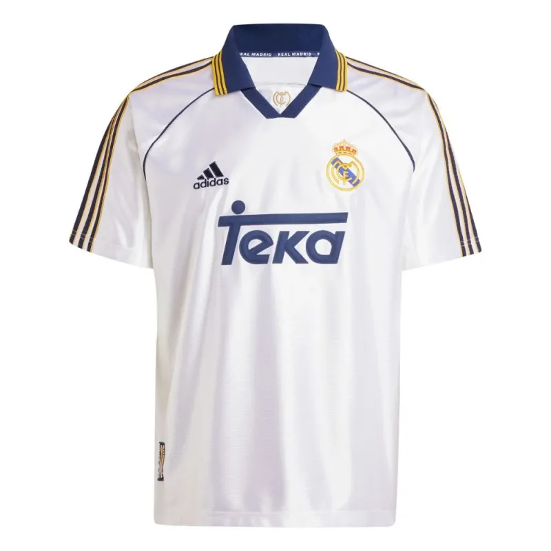 Real Madrid 1999/2000 Heim Retro Trikot - Weiß