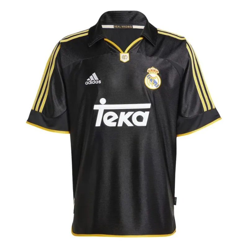 Real Madrid 1999/2000 Away Retro Jersey - Black