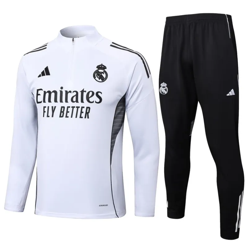 Real Madrid 2025/26 Tracksuit - White