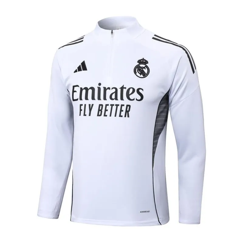 Real Madrid 2025/26 Tracksuit - White