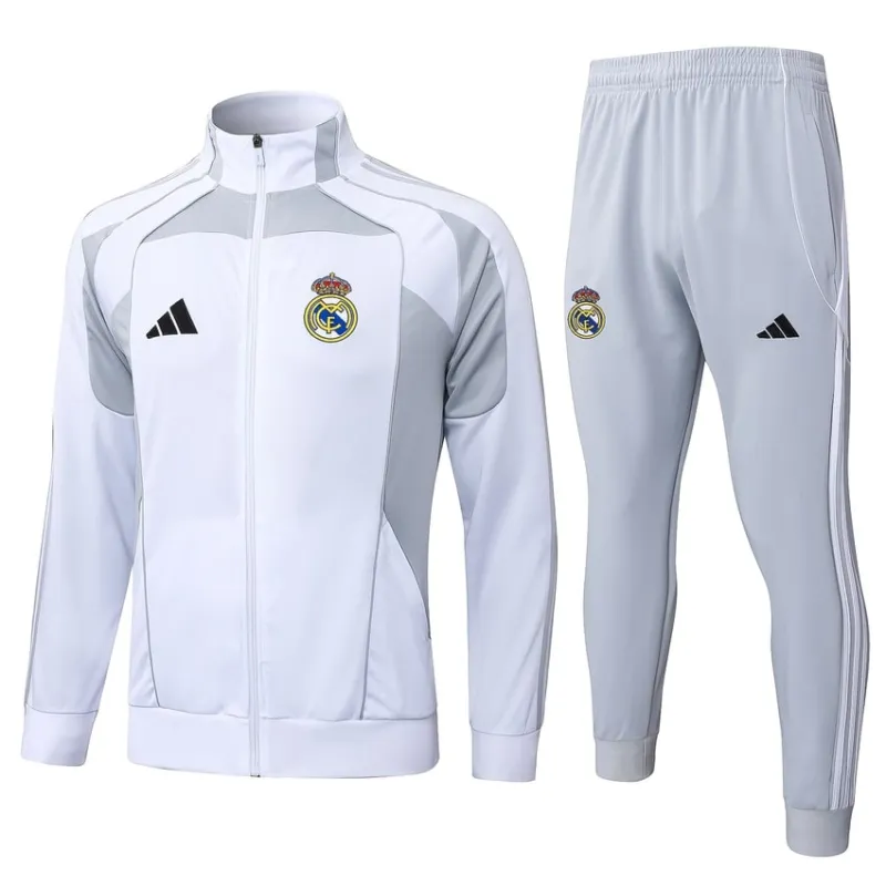Chaqueta Deportiva Real Madrid 2025/26 - Blanco