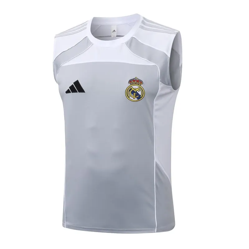 Completo Pantaloncini e Canotta Real Madrid 2025/26 - Grigio