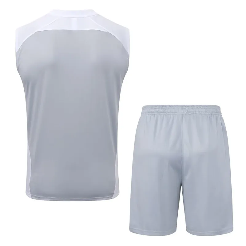 Completo Pantaloncini e Canotta Real Madrid 2025/26 - Grigio