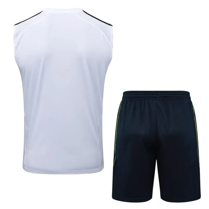 Real Madrid 2025/26 Shorts and Vest Set - White