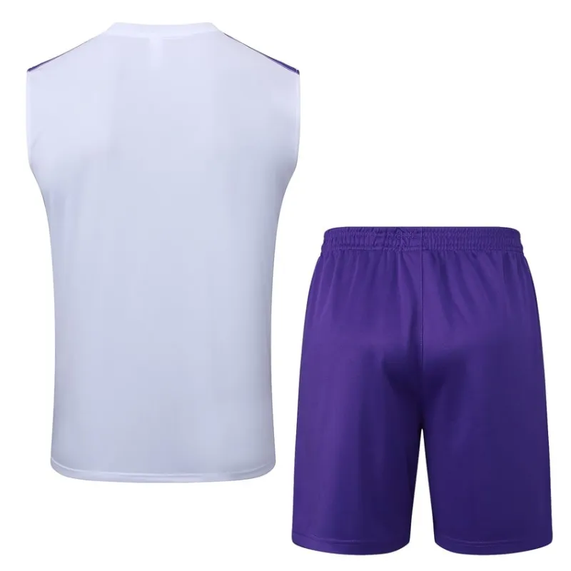 Set Pantaloncini & Canotta Real Madrid 2025/26 - Bianco/Viola