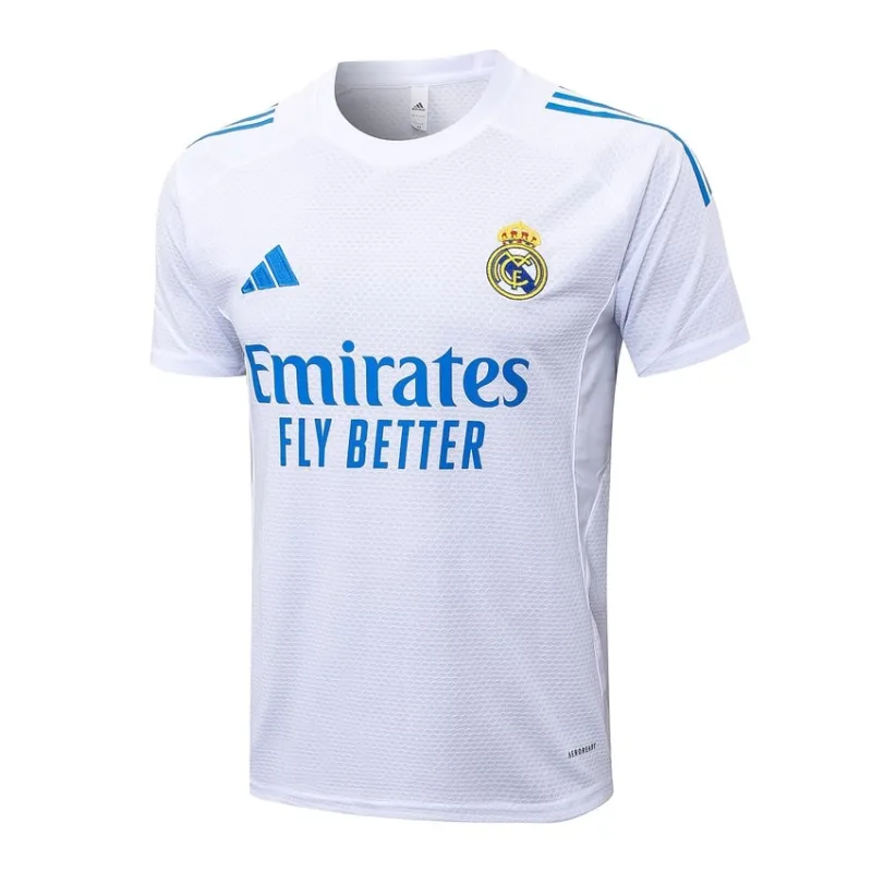 Maillot + Short d’entraînement Real Madrid 2025/26 - Blanc/Bleu