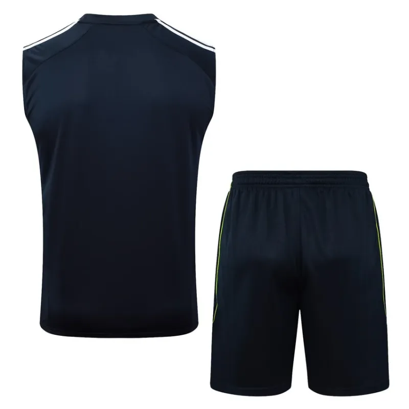 Real Madrid 2025/26 Shorts & Vest Set - Black