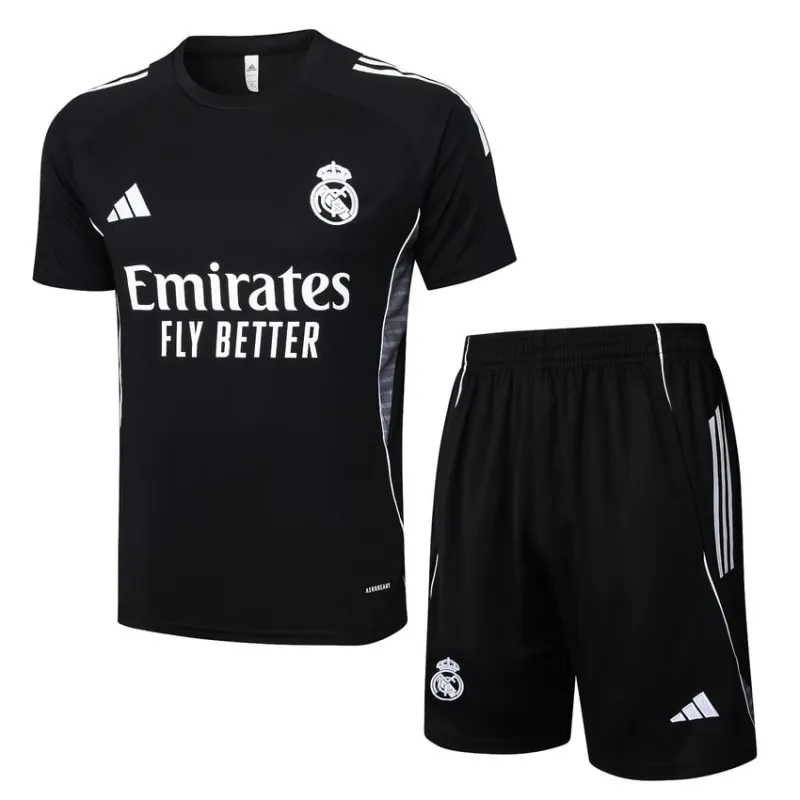 Maillot + Short d’entraînement Real Madrid 2025/26 - Noir