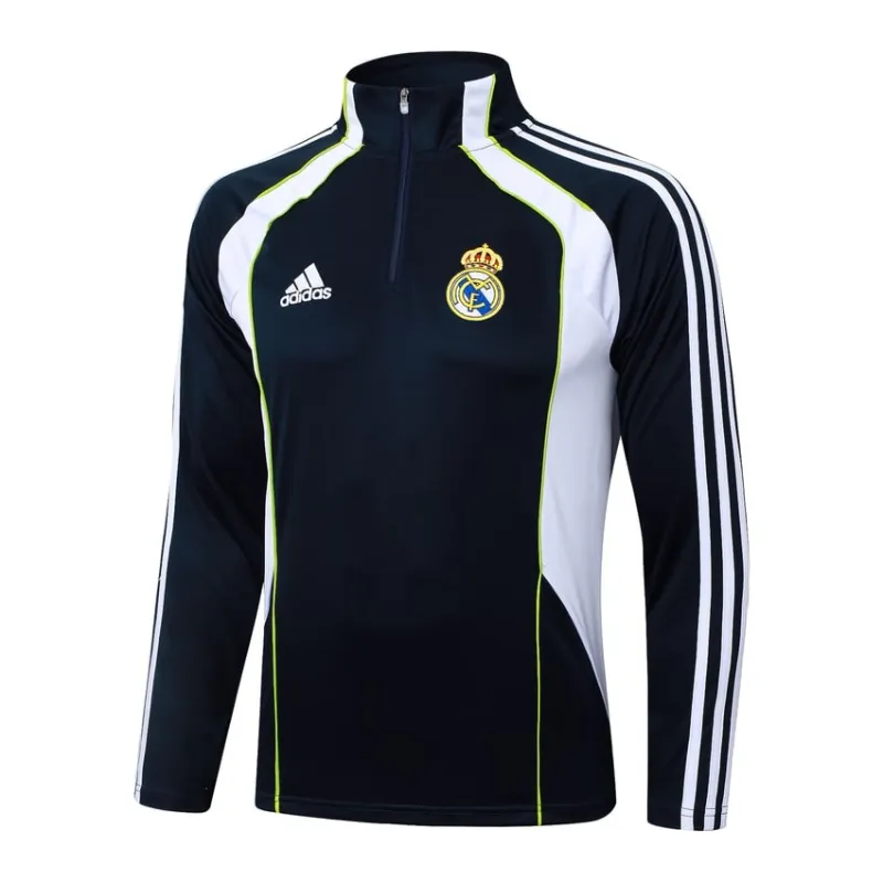Real Madrid 2025/26 Tracksuit - Black/White