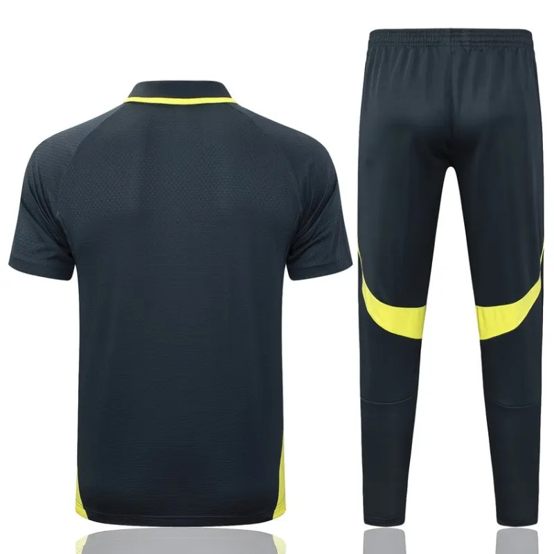 Polo de Sport Real Madrid 2025/26 - Noir/Jaune