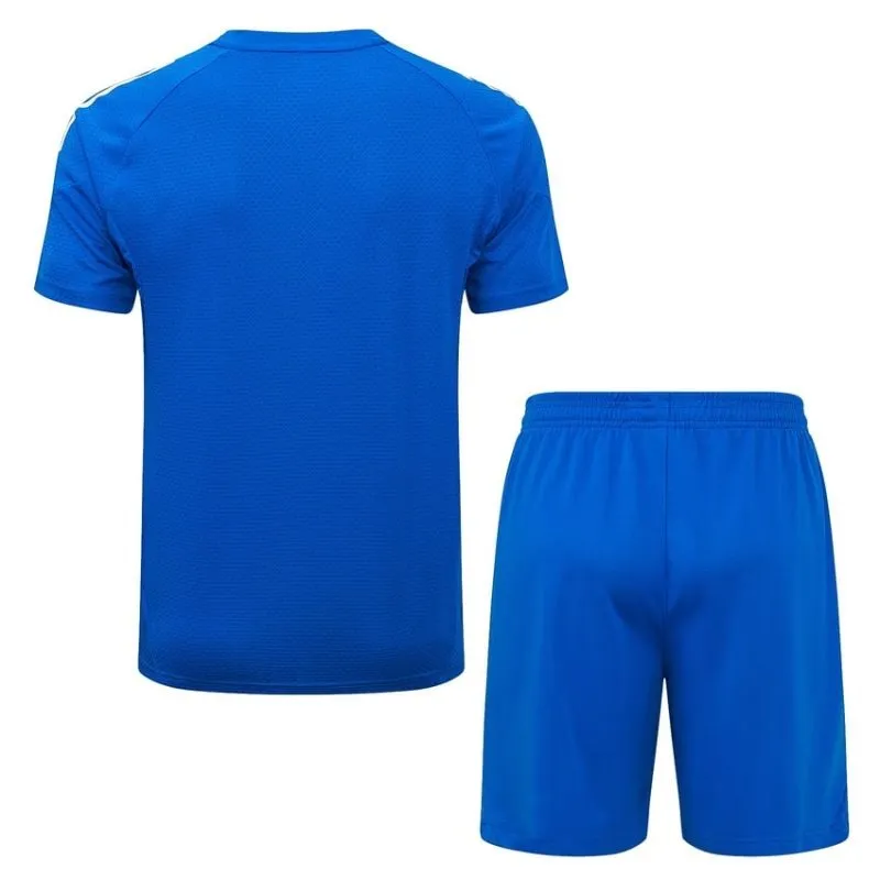 Real Madrid Trainingsshirt + Shorts 2025/26 - Blau