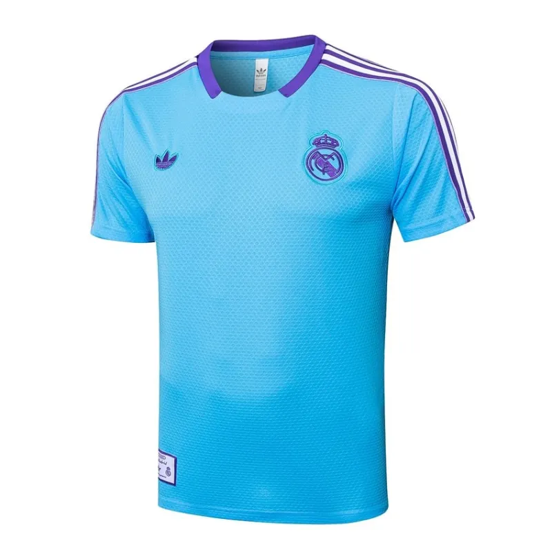Real Madrid Trainingsshirt + Shorts 2025/26 - Blau