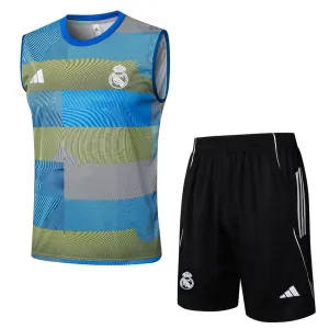 Ensemble Short & Débardeur Real Madrid 2025/26 - Bleu/Vert