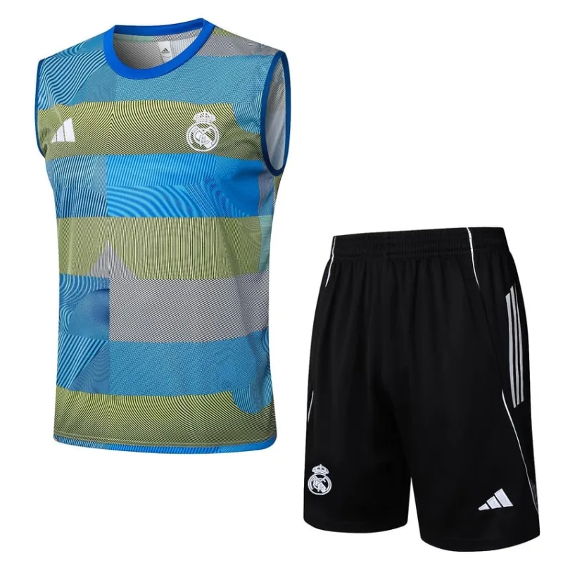 Real Madrid Shorts & Tanktop Set 2025/26 - Blau/Grün