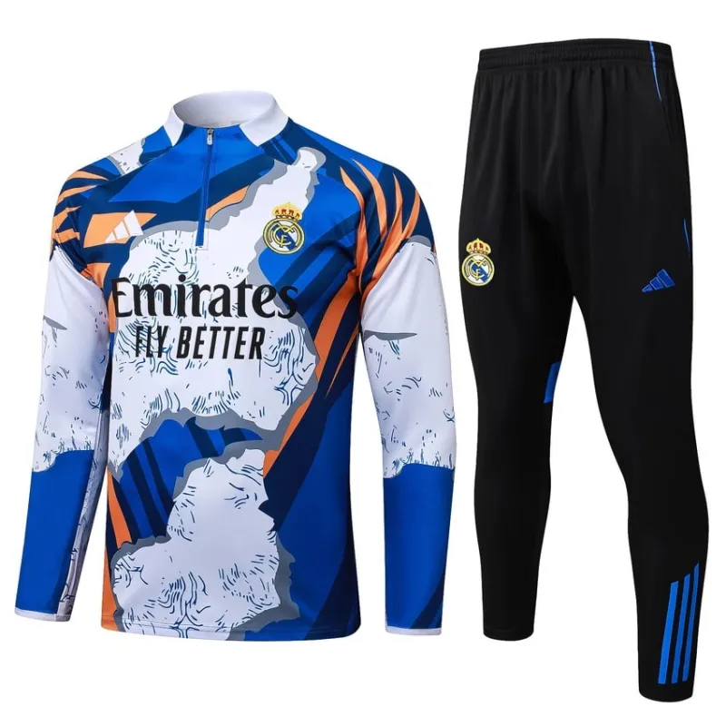 Survêtement Real Madrid 2025/26 - Bleu/Blanc