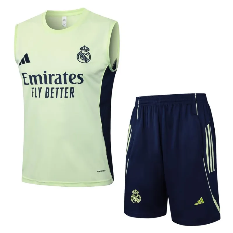 Real Madrid 2025/26 Shorts & Vest Set - Light Green