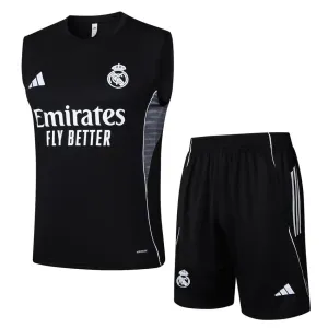 Ensemble Short & Débardeur Real Madrid 2025/26 - Noir