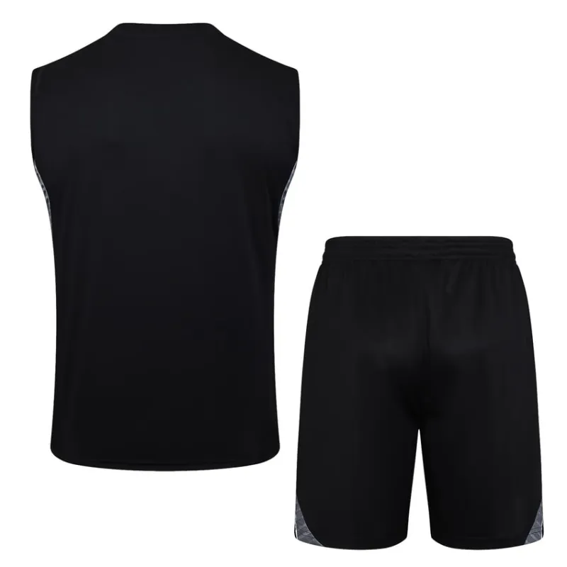 Real Madrid 2025/26 Shorts & Vest Set - Black