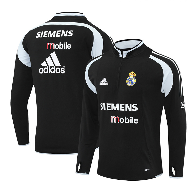 Real Madrid 2004/05 Vintage Sportbekleidung Schwarz