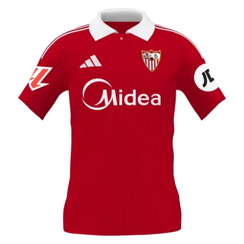 Sevilla 2025/26 Away Kids' Jersey + Shorts - Red