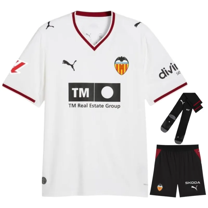 Valencia 2026/27 Home Kids Kit Jersey