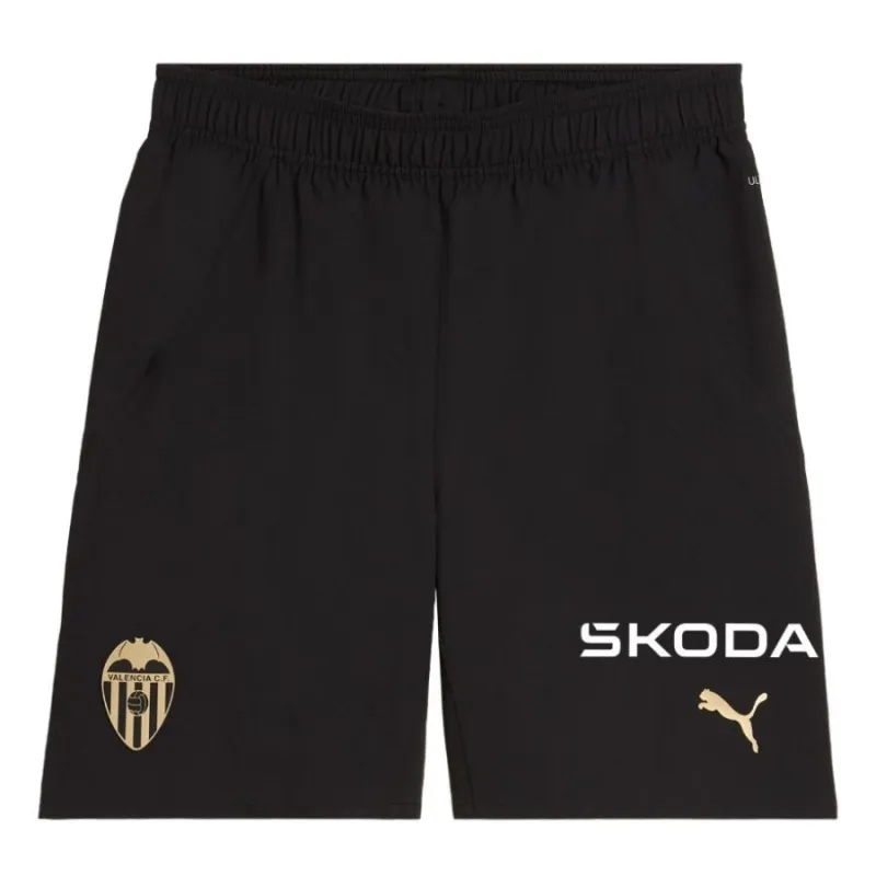 Pantaloni corti di casa di Valencia 2024/25 - Nero