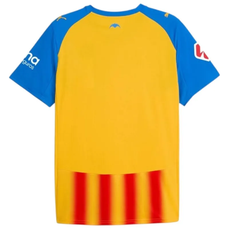 Valencia 2025/26 Third Kids' Jersey - Yellow/Blue/Red