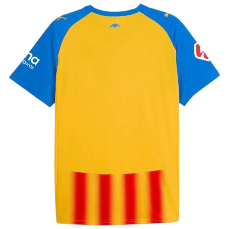 Valencia 2025/26 Tercera Camiseta Conjunto Infantil - Amarillo/Azul/Rojo