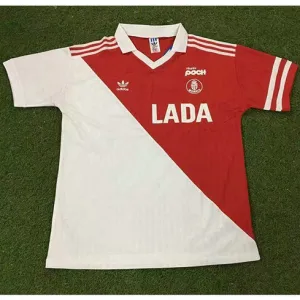 AS Monaco retro jersey 1990/91 home - White/Red