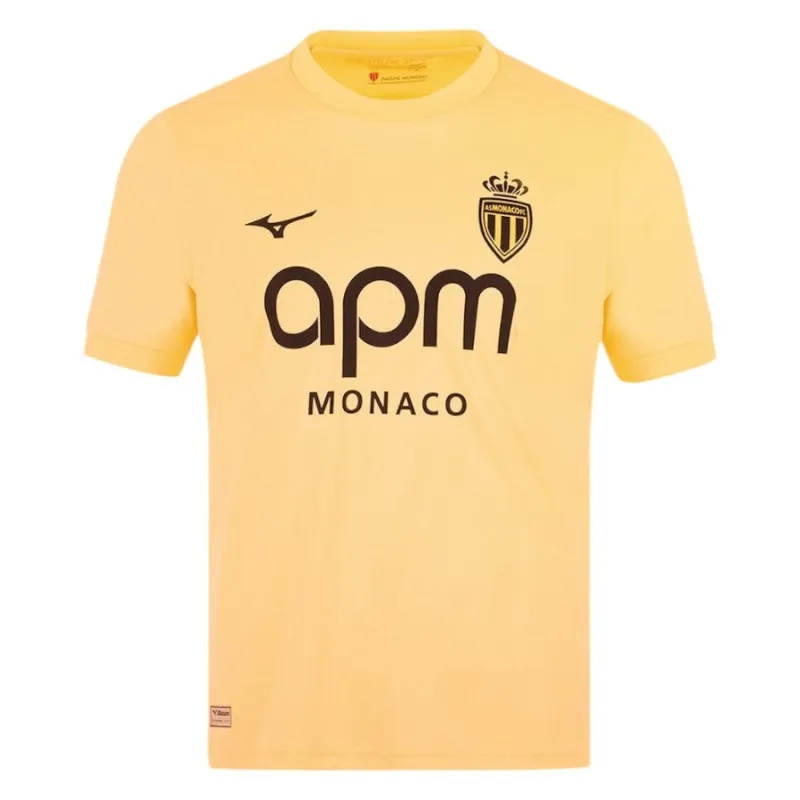 Monaco 2025/26 Kids’ Third Jersey + Shorts - Yellow