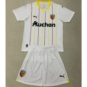 Lens Kids' Third Jersey and Shorts 2024/25 - White