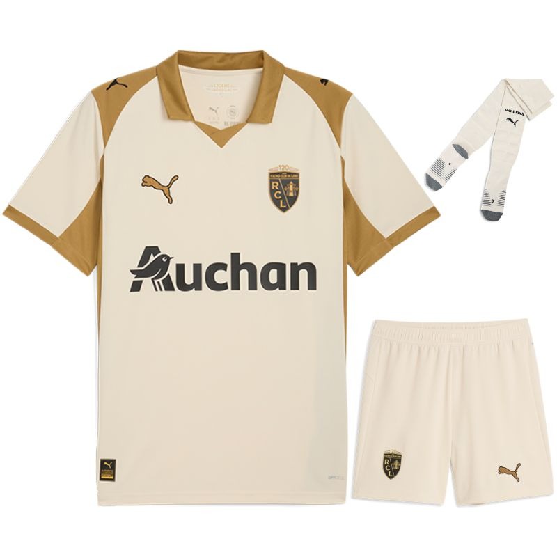 Lens 2025/26 Set di maglia terziaria per bambini - Beige