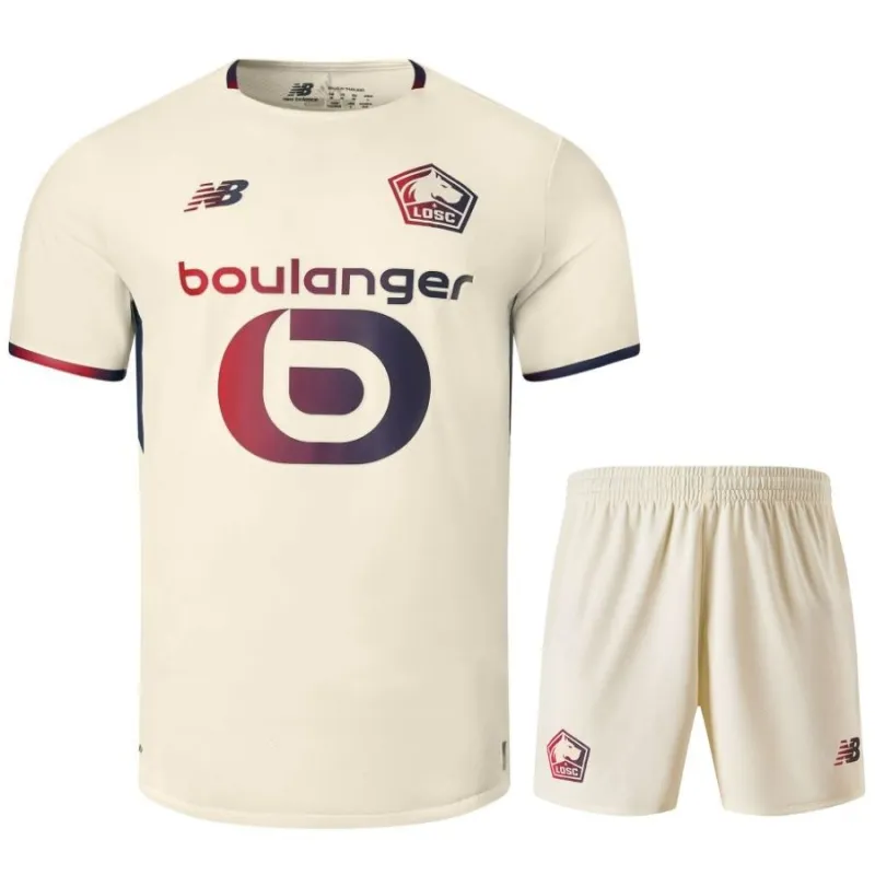Lille 2025/26 Away Kids’ Jersey + Shorts - Beige