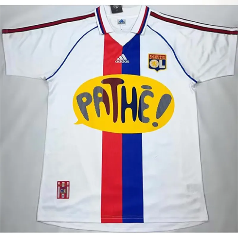 OL Maillot rétro domicile 2000/01 - Blanc