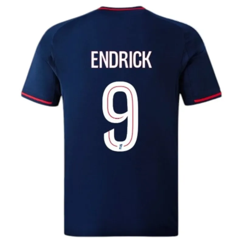 Olympique Lyonnais ENDRICK 2025/26 Away Kids Kit Blue