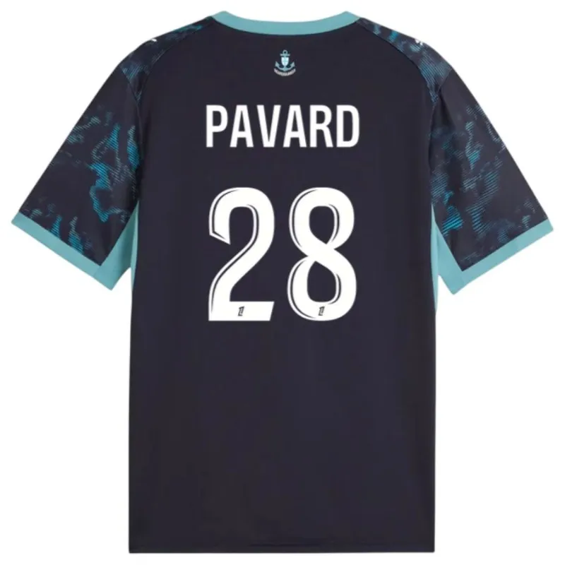 Marseille PAVARD 2026/27 Away Kids Kit Jersey