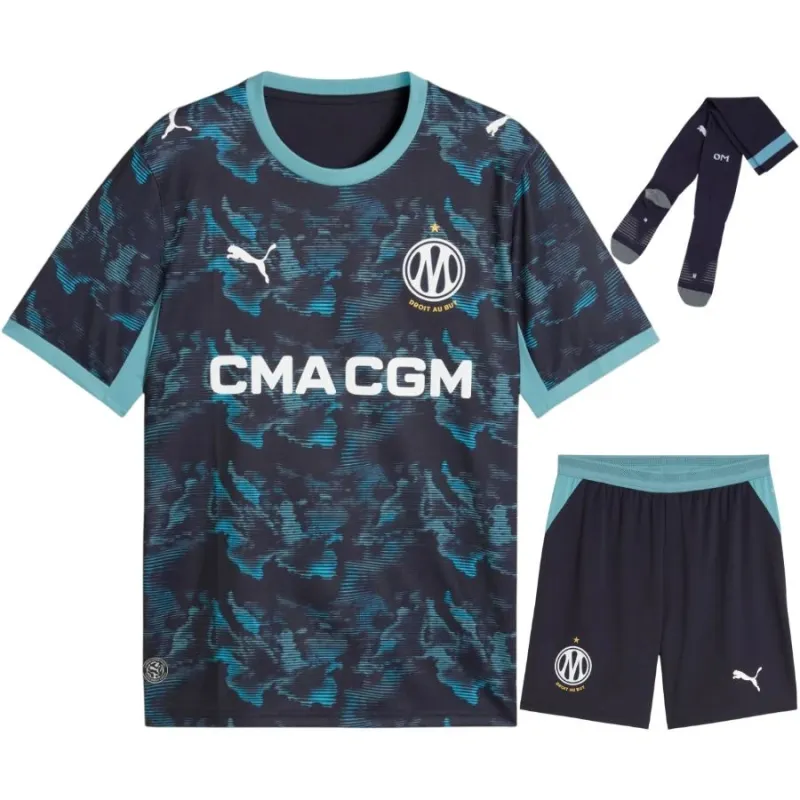 Marseille 2026/27 Away Kids Kit Jersey