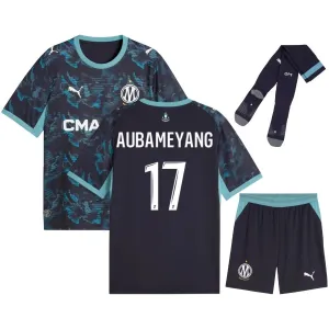 Marseille AUBAMEYANG 2026/27 Away Kids Kit Jersey