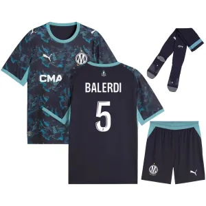 Marseille BALERDI 2026/27 Away Kids Kit Jersey