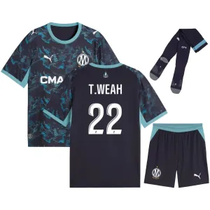 Marseille T.WEAH 2026/27 Away Kids Kit Jersey