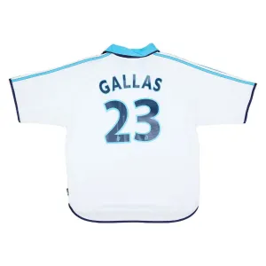 Marseille GALLAS 1998/99 Retro-Heimtrikot - Weiß