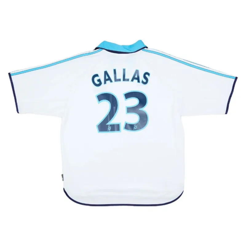 Marseille GALLAS 1998/99 Retro-Heimtrikot - Weiß
