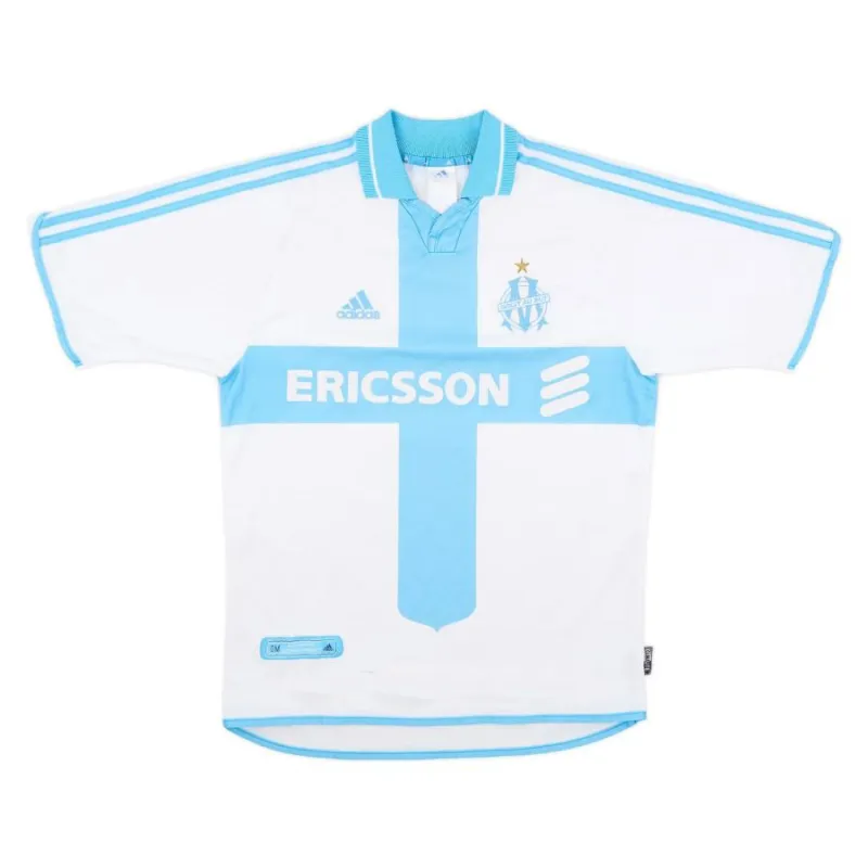 Marseille 2000/01 Retro-Heimtrikot - Weiß
