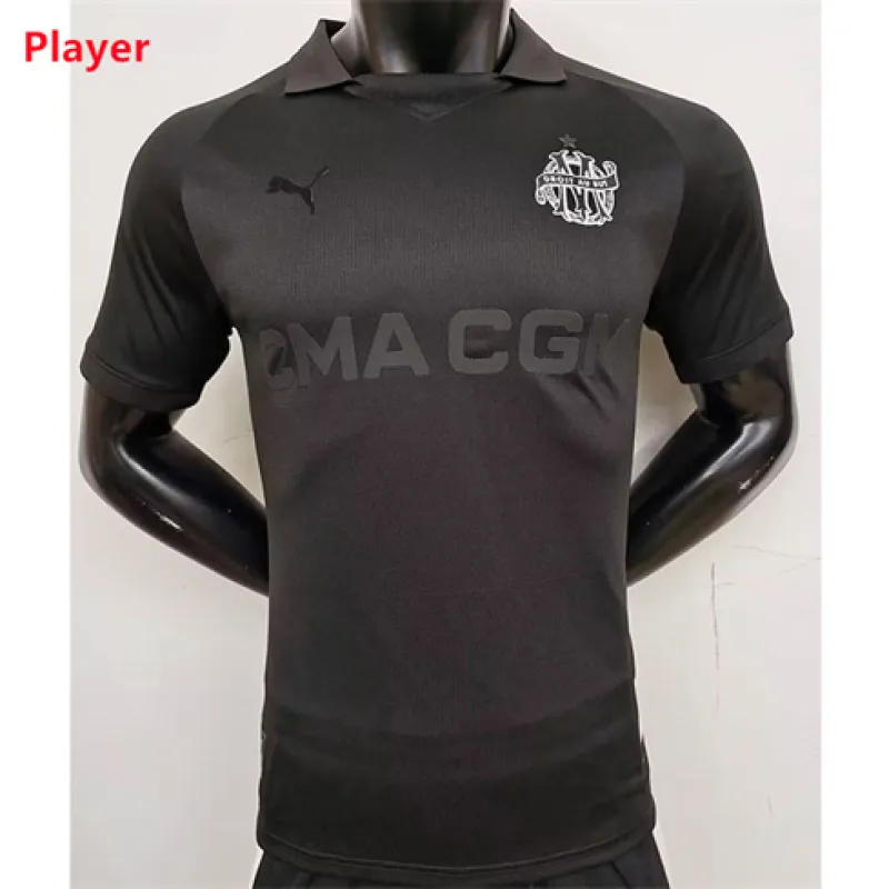 Olympique Marseille 2024/25 125th Anniversary Player Version Jersey - Black